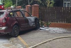 Tragiczny wypadek. Samochód uderzył w płot i spłonął