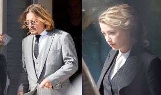 Johnny Depp z cygaretką w ustach i zmartwiona Amber Heard stawili się w sądzie. Walczą o 50 MILIONÓW DOLARÓW (ZDJĘCIA)
