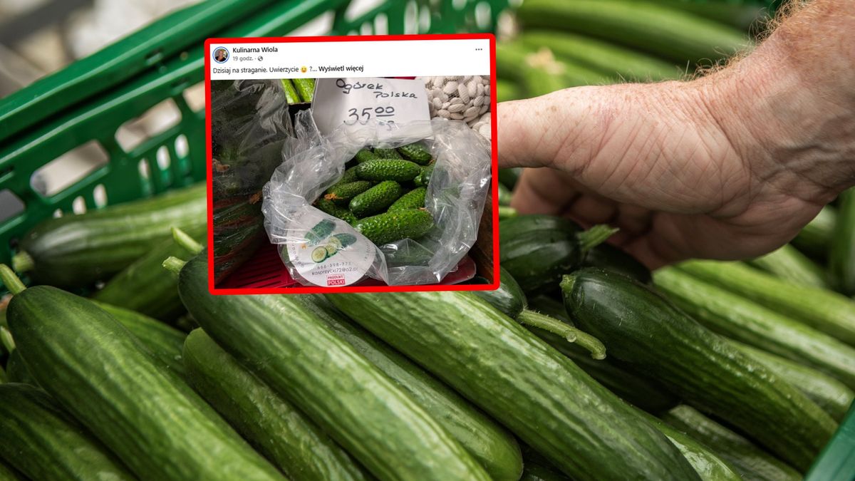 Aż zrobiła zdjęcie, gdy zobaczyła cenę ogórków.