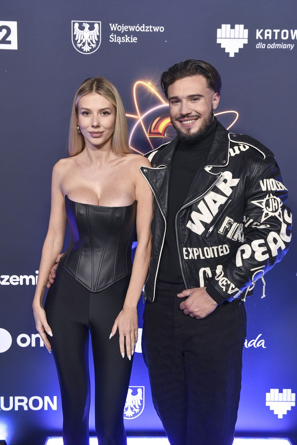 Leon Myszkowski z narzeczoną