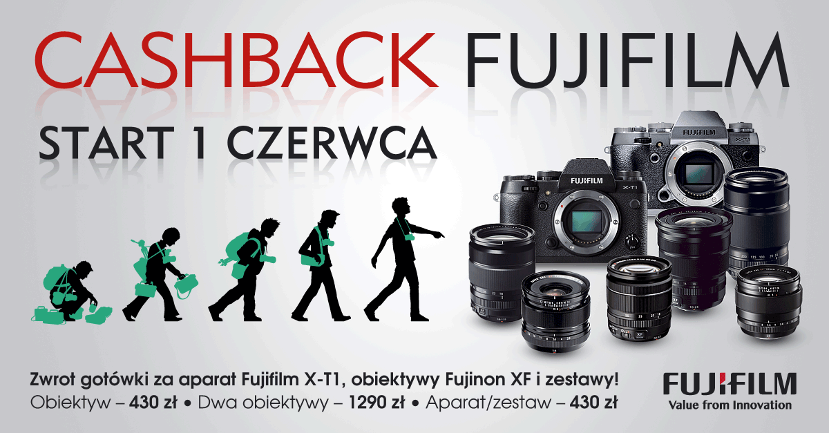 Ruszyła akcja Cashback na aparaty i obiektywy Fujifilm X 2