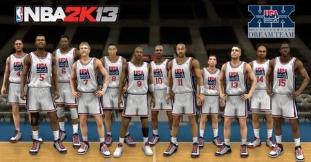 Dream Team w NBA 2K13 w komplecie. Scottie Pippen uległ