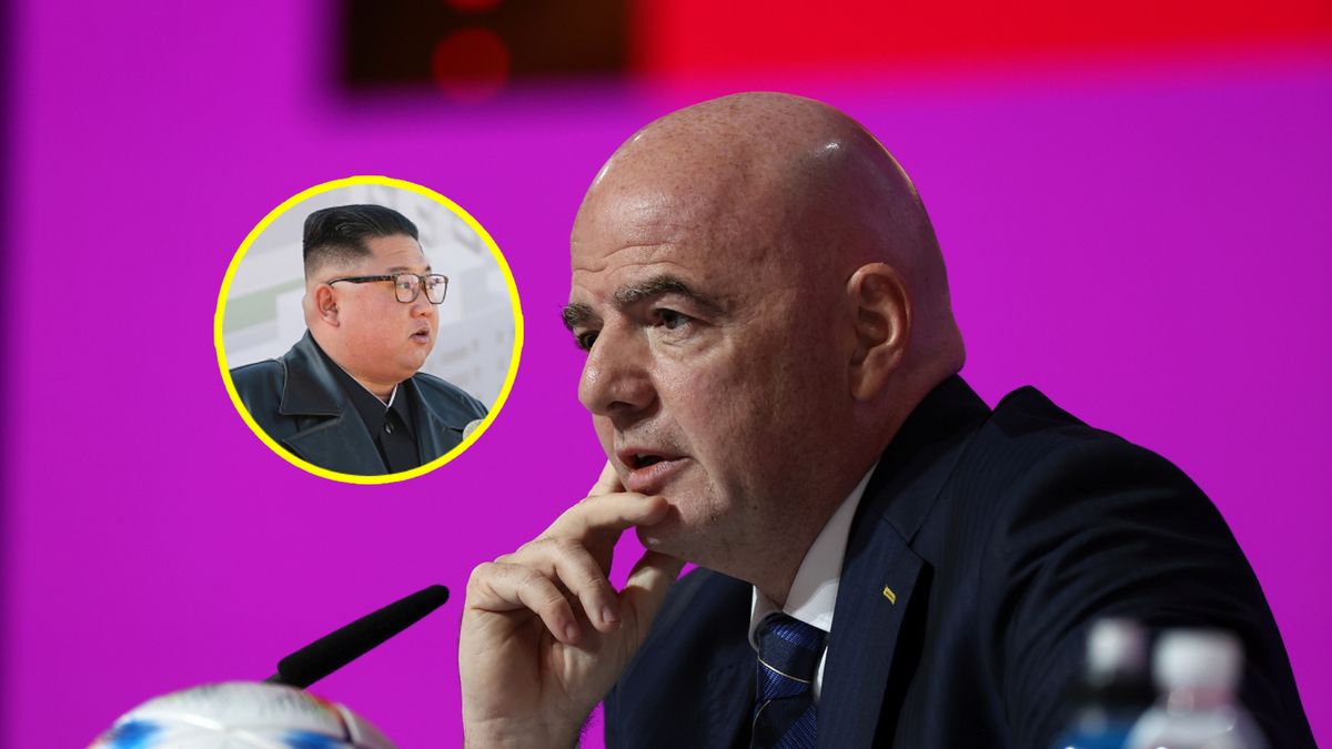 Gianni Infantino oraz Kim Jong-un