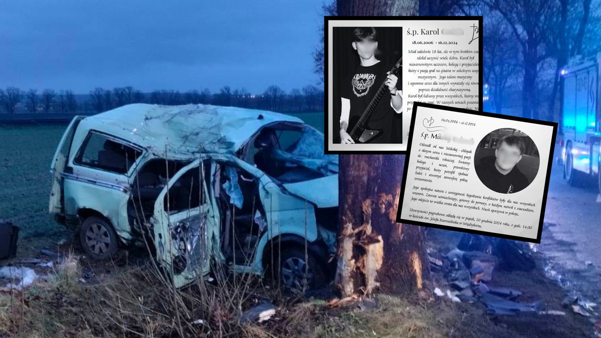 Dwóch nastolatków zginęło w wypadku w Komorowie 