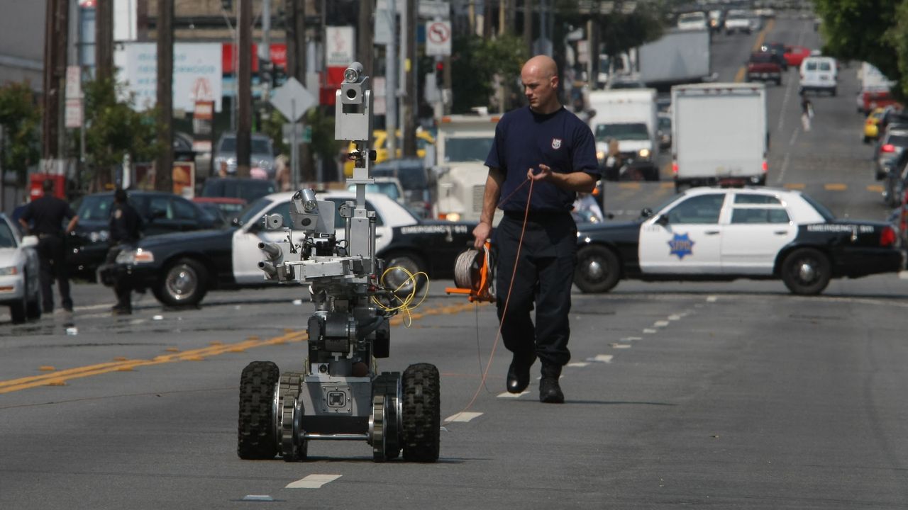 Robot badający bomby w San Francisco