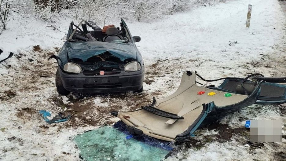 Wypadek na drodze wojewódzkiej nr 813