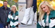 Gwen Stefani w kowbojkach prezentuje zgrabne nogi podczas spaceru z narzeczonym (ZDJĘCIA)