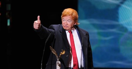 Andrzej Seweryn na Orłach PRZEBRAŁ SIĘ ZA TRUMPA! "Ameryka popiera polskie Hollywood!" (ZDJĘCIA)