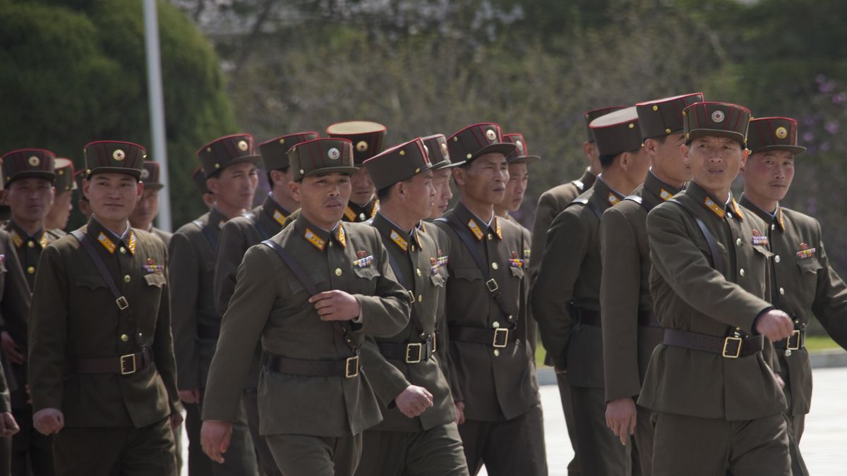 Północnokoreańscy żołnierze