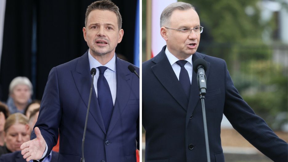 Rafał Trzaskowski i Andrzej Duda znaleźli się na podium