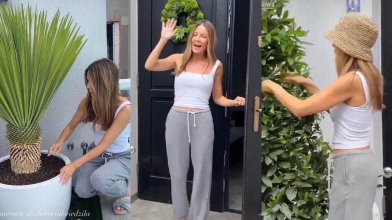 Małgorzata Rozenek ekscytuje się nową aranżacją ogrodu