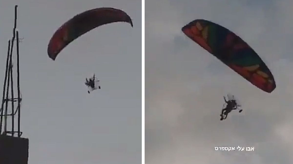 Żołnierze Hamasu wlatywali do Izraela na paralotniach 