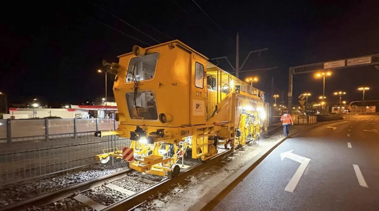 Nocne prace na torach w Poznaniu. MPK sprawdza stan infrastruktury