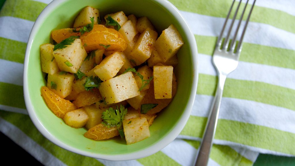Kłębian kątowaty gotowany z dodatkiem soli, odsączony