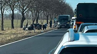 Poważny wypadek na krajowej 10. Trzy osoby poszkodowane