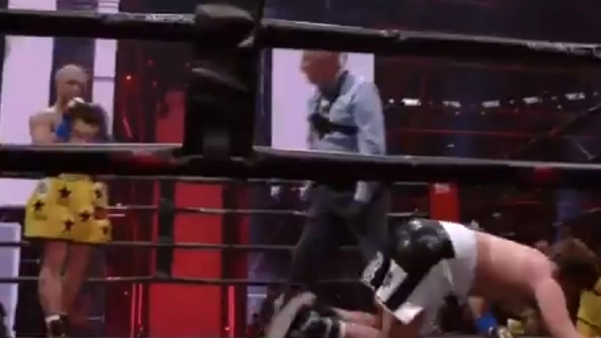 Zdjęcie okładkowe artykułu: Twitter /  / Ben Askren w fatalnym stylu przegrał bokserski debiut