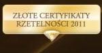 Rozdanie Złotych Certyfikatów Rzetelności