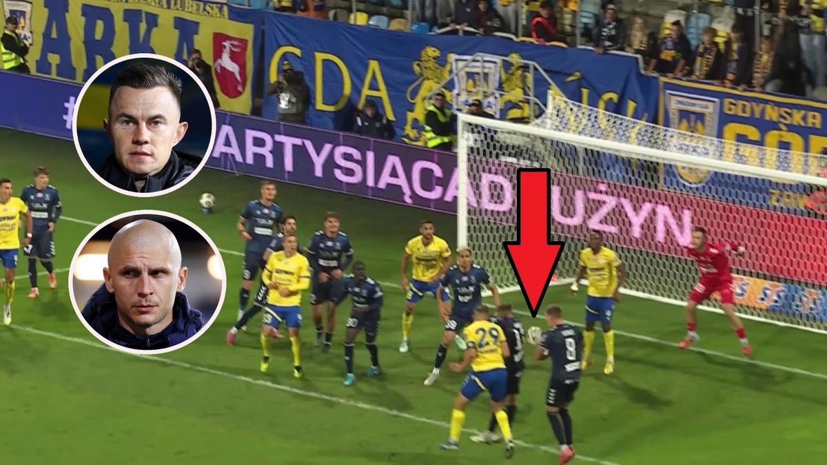 PAP / W końcówce meczu Arka - Motor miała miejsce bardzo kontrowersyjna sytuacja