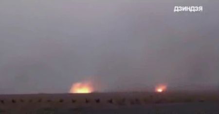 Zobacz nagranie z odpalania rakiet na Mariupol