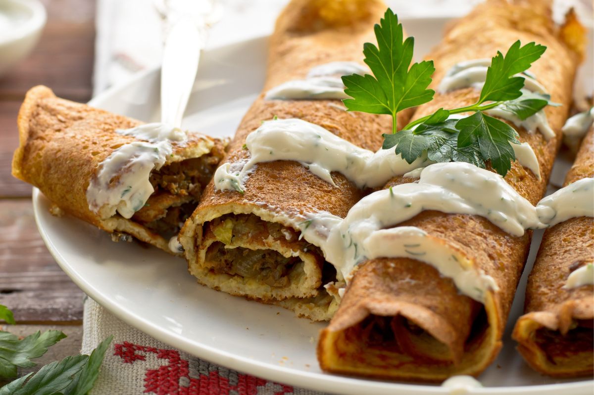 Pancakes reinvented: Savoury buckwheat and cottage cheese delight