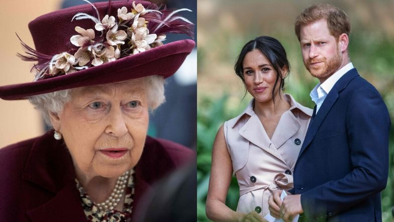 Królowa Elżbieta II, książę Harry, Meghan Markle