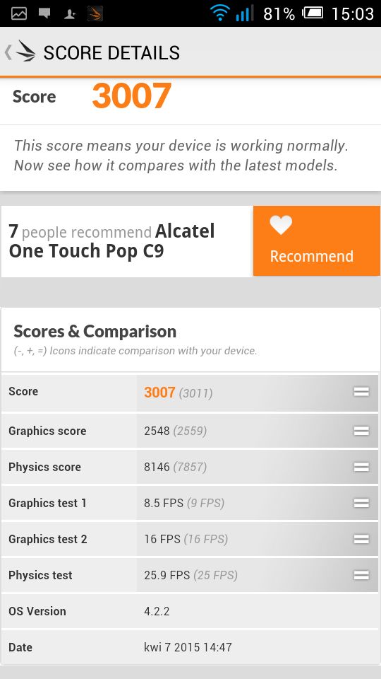 Alcatel OneTouch Pop C9 - test i recenzja ciekawego budżetowca z wielkim ekranem 18