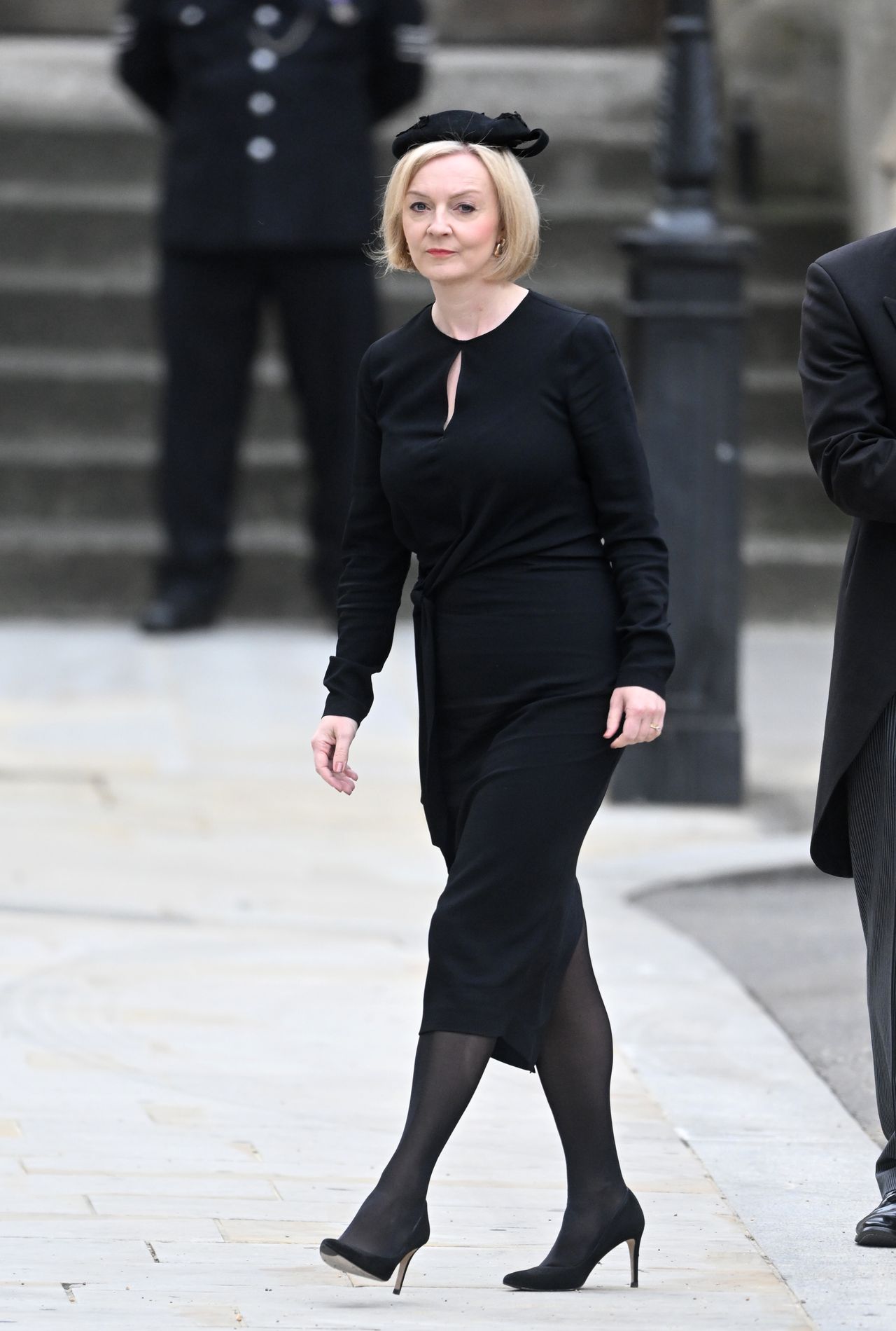Liz Truss, premierka Wielkiej Brytanii na pogrzebie królowej Elżbiety II
