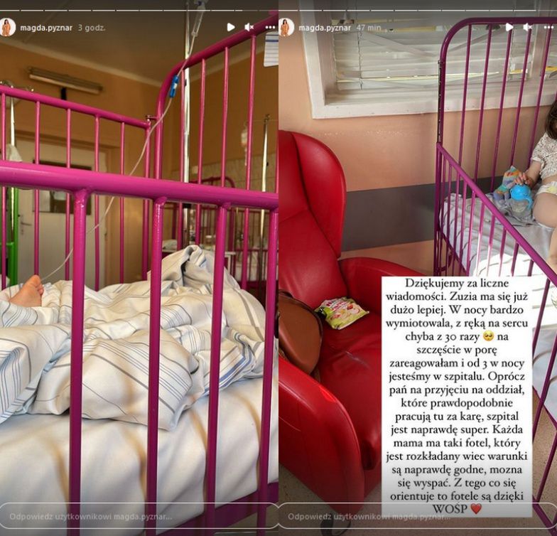 Córka Magdy Pyznar jest w szpitalu