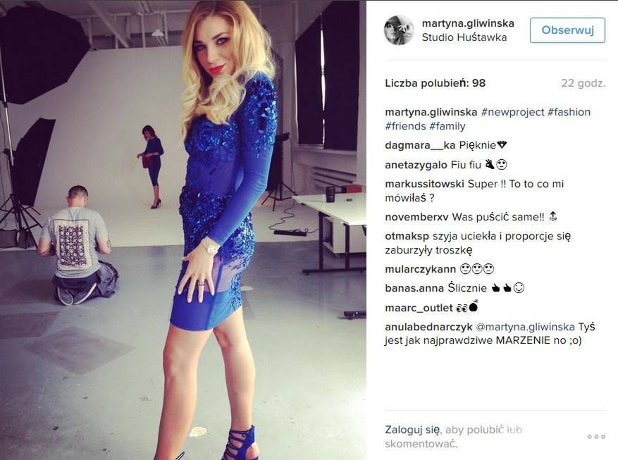 Martyna Gliwińska, nowa partnerka Jarosława Bieniuka, wzięła udział w sesji zdjęciowej