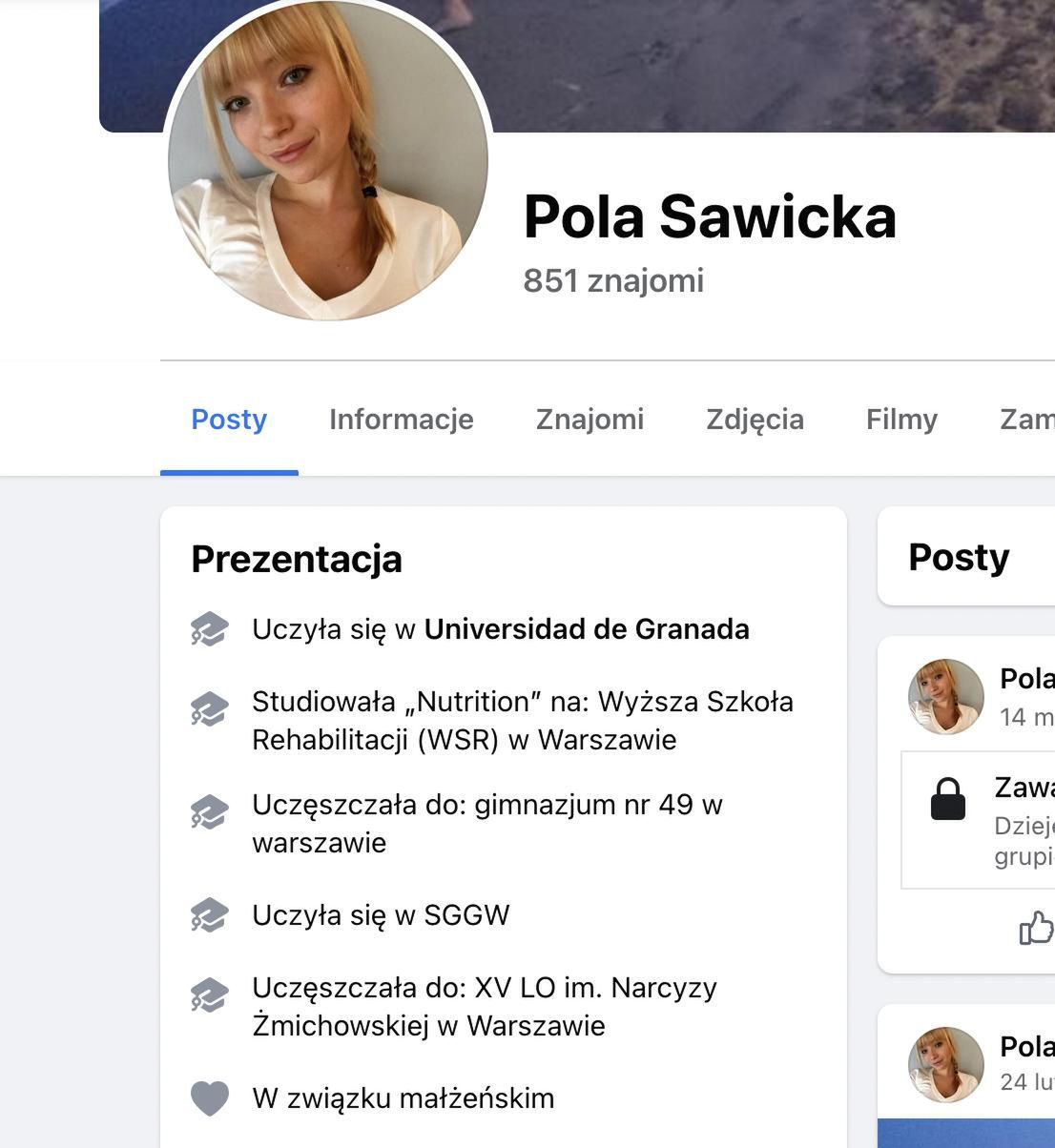 Kim jest Pola Sawicka, żona Mateusza Rusina?
