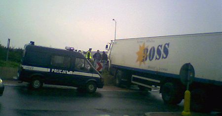 Incydent drogowy na obwodnicy Sochaczewa