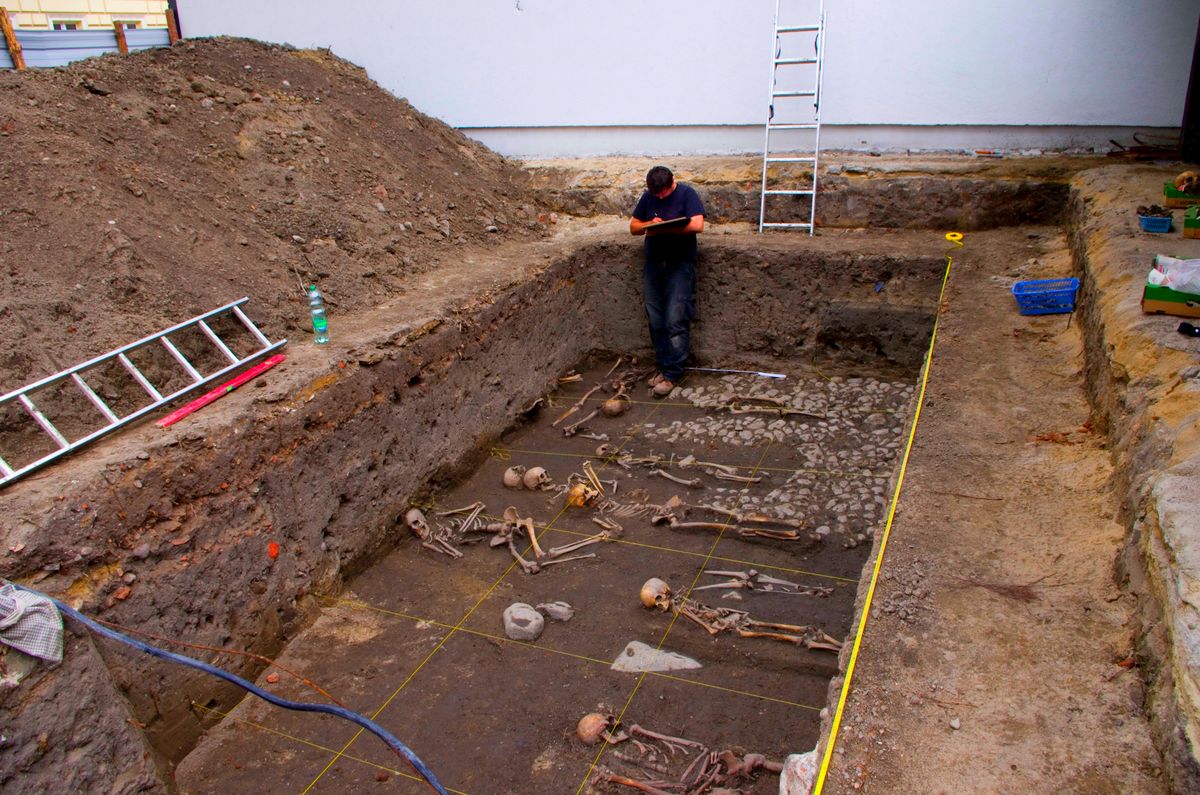 Chojnice - na placu budowy odkryto szczątki wampira?
