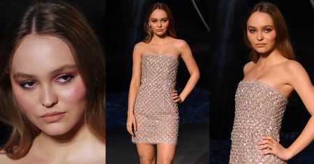 Naburmuszona Lily-Rose Depp "bawi się" na pokazie Chanel