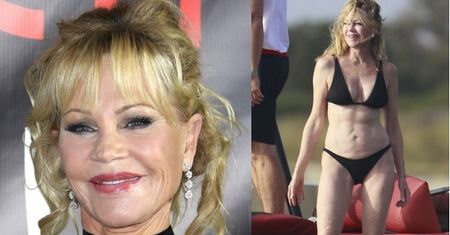 62-letnia Melanie Griffith pozuje w BIELIŹNIE I SZPILKACH (FOTO)