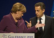 Sarkozy i Merkel grożą Grecji zawieszeniem pomocy