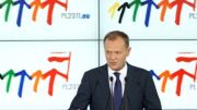 Premier Donald Tusk na konferencji prasowej po posiedzeniu rządu w Warszawie