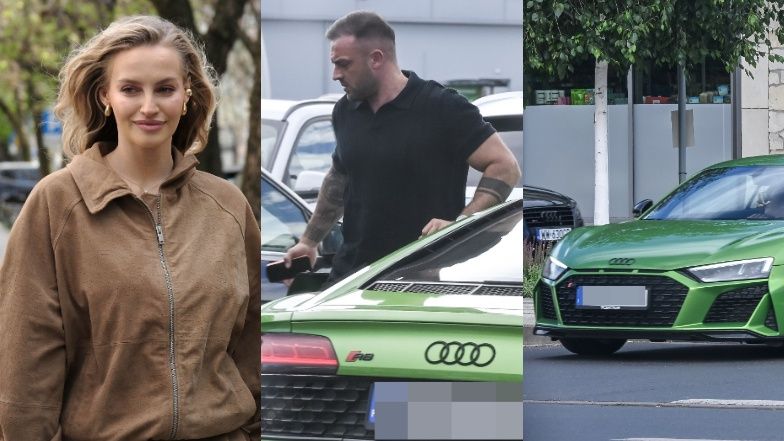 Pregnant Karolina Pisarek spotted in Roger Salla's million-złoty Audi
