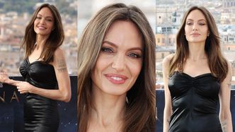 Posągowa Angelina Jolie SILI SIĘ NA UŚMIECH na czerwonym dywanie (ZDJĘCIA)