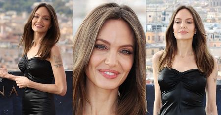 Posągowa Angelina Jolie SILI SIĘ NA UŚMIECH na czerwonym dywanie (ZDJĘCIA)