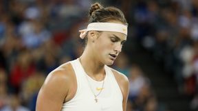 WTA Shenzhen: Aryna Sabalenka wybrnęła z opresji. Awans Marii Szarapowej, porażka Caroline Garcii