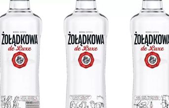 Rysunki Andrzeja Mleczki na butelkach Żołądkowej de Luxe