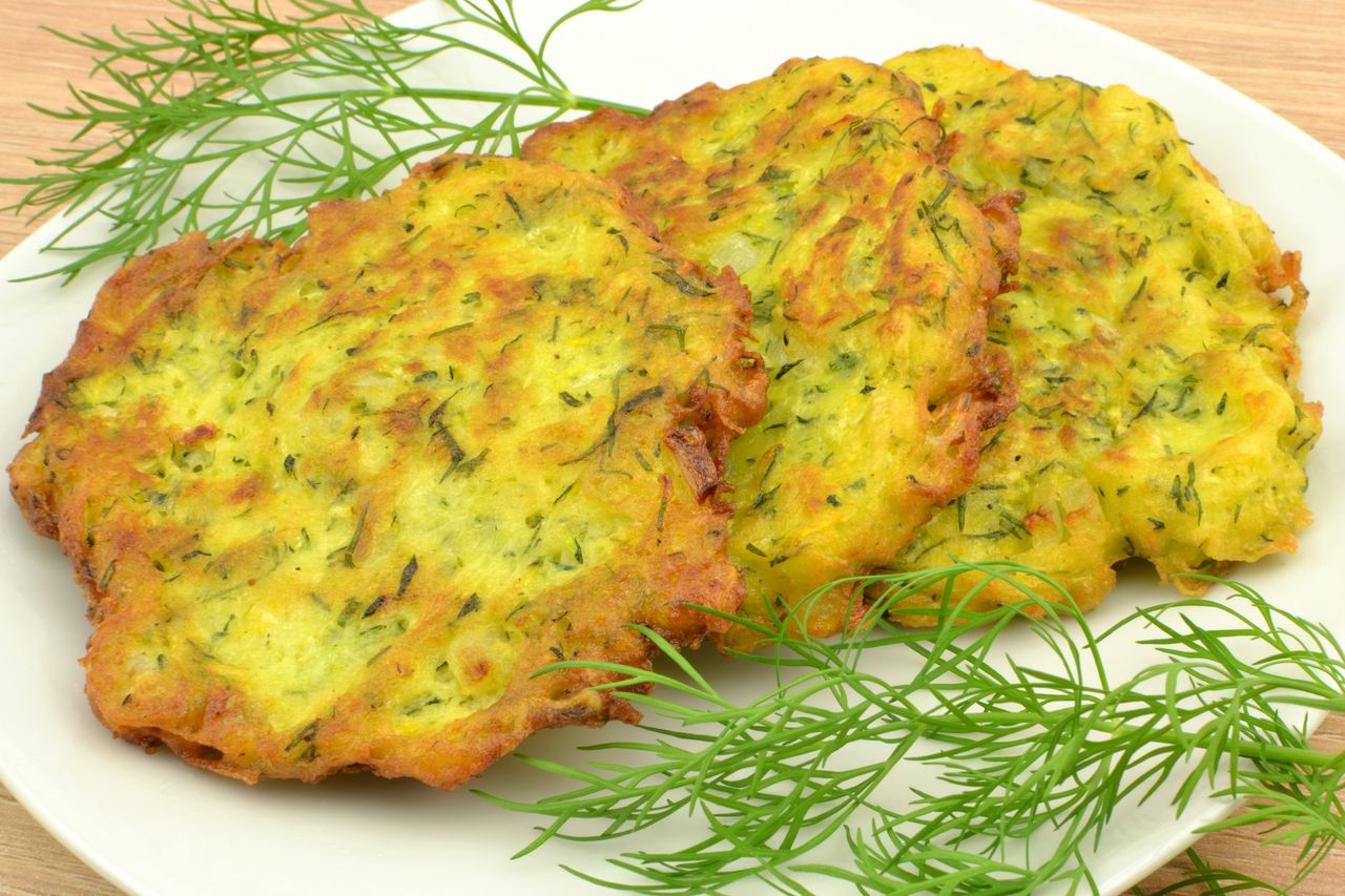 A way to make delicious zucchini pancakes