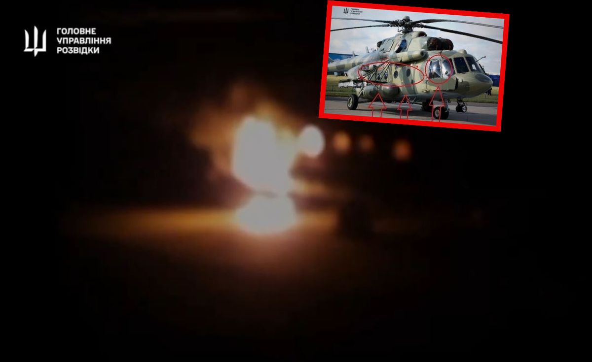 Mi-8, który rzekomo został zniszczony przez HUR w Samarze