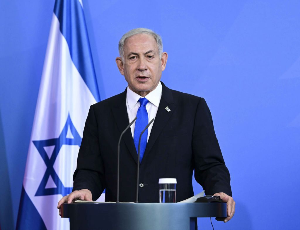 Germany's Chancellor Olaf Scholz - Israel's Prime Minister Benjamin Netanyahu
BERLIN, GERMANY - MARCH 16: Germany's chancellor Olaf Scholz (not seen) and Israel's prime minister, Benjamin Netanyahu give a joint a news conference following talks in Berlin, Germany, on Thursday, March 16, 2023. Netanyahu is on his one-day trip to Berlin, in the shadow of his government's proposed legal overhaul of Israel's judicial system. (Photo by Abdulhamid Hosbas/Anadolu Agency via Getty Images)
Anadolu