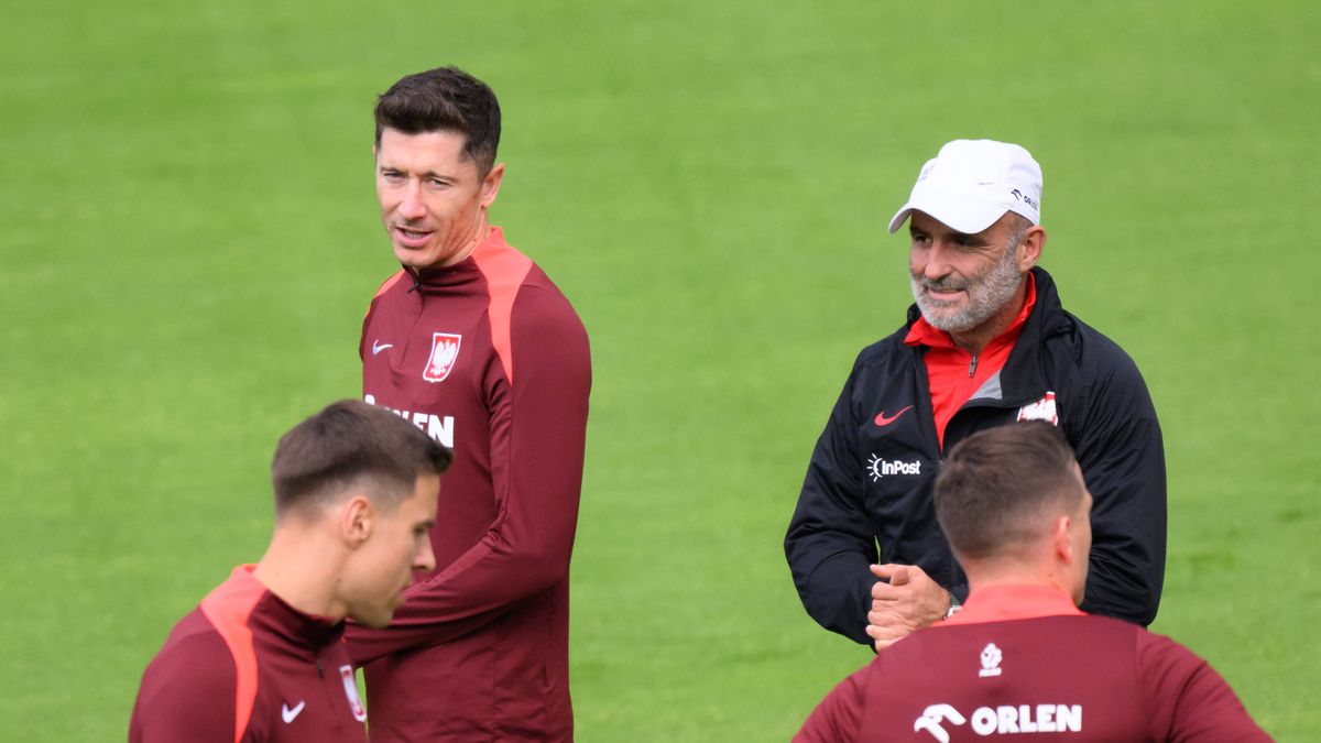 Robert Lewandowski i Michał Probierz