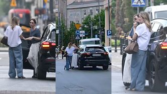 Anna Cieślak zatrzymała mercedesa za 200 tysięcy złotych na ŚRODKU ULICY, żeby... porozmawiać z Małgorzatą Sochą (ZDJĘCIA)
