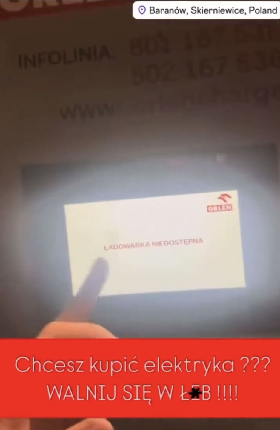 Filip Chajzer utknął na autostradzie