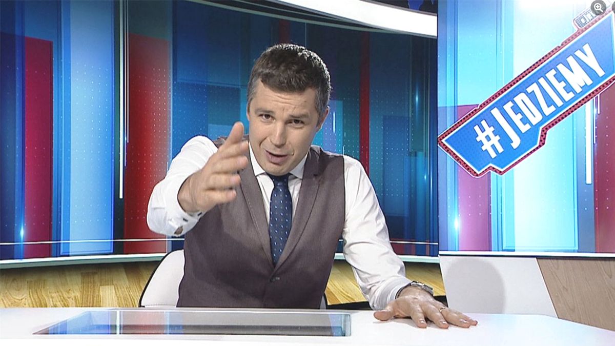 Jednym z programów nadawanych w TVP Info jest "#Jedziemy" Michała Rachonia 