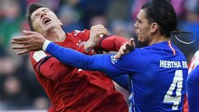 Piłkarz Herthy o Robercie Lewandowskim: Uderzył mnie specjalnie. Kłamie