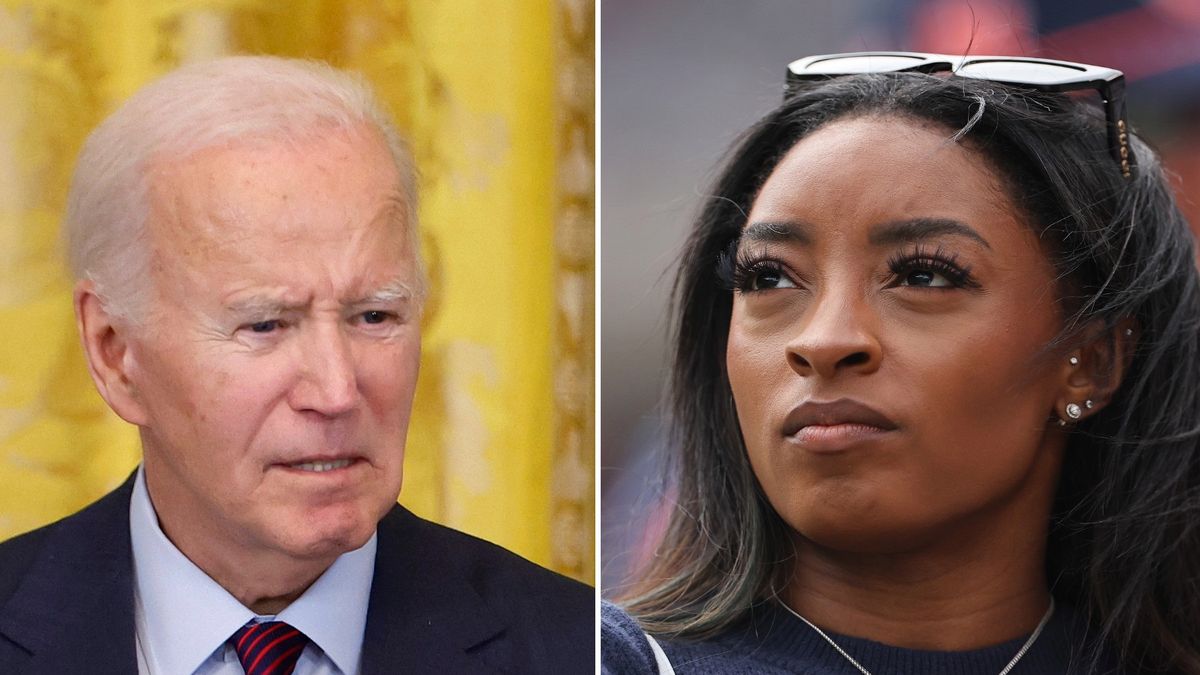 Getty Images / Na zdjęciu: Joe Biden i Simone Biles